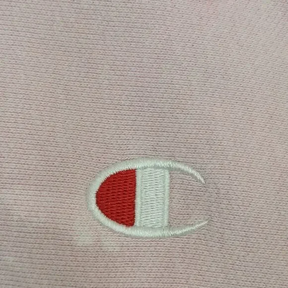 Vintage Y2K Champion Hoodie Large 24x28 Pink Bleached Reverse-Weave Baggy - Picture 11 of 16